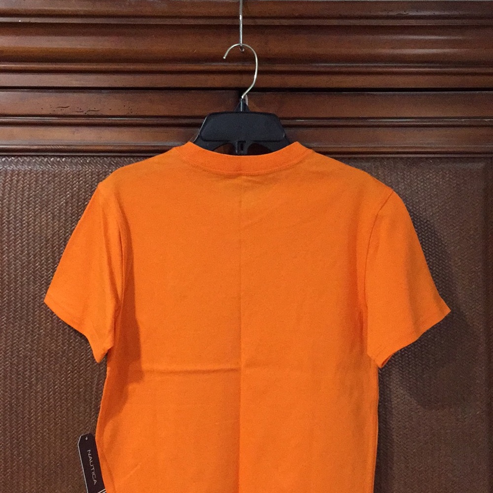 ๐ NAUTICA ๐ COLLECTION LUXURY STYLISH SUPER CUTE ORANGE COLOR KIDS T - SHIRT . - Picture 3 of 4